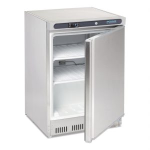 Polar CD081 Stainless steel, 140 litre freezer