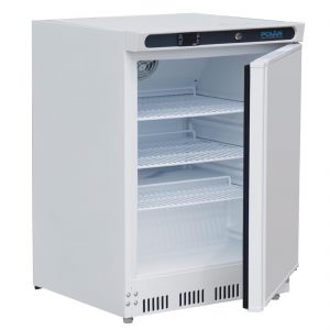 Polar CD610 150 litre, White commercial under counter fridge