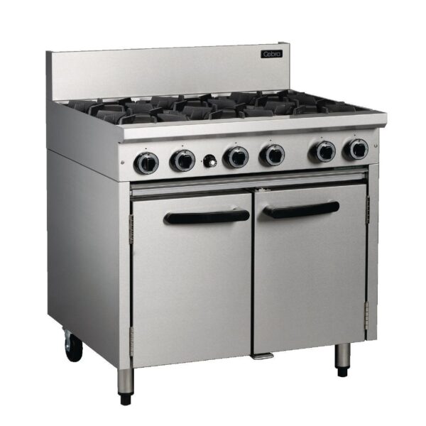 Blue Seal CR9D Cobra Natural gas range cooker.