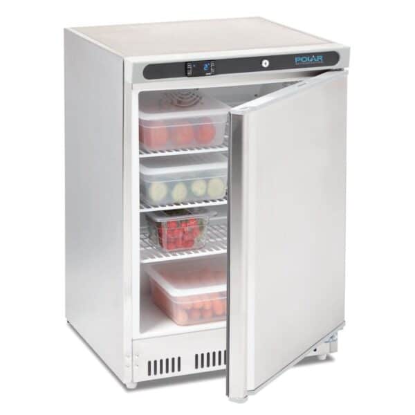 Polar CD080 Stainless steel under counter fridge
